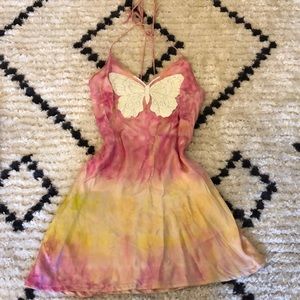 Silk butterfly dress